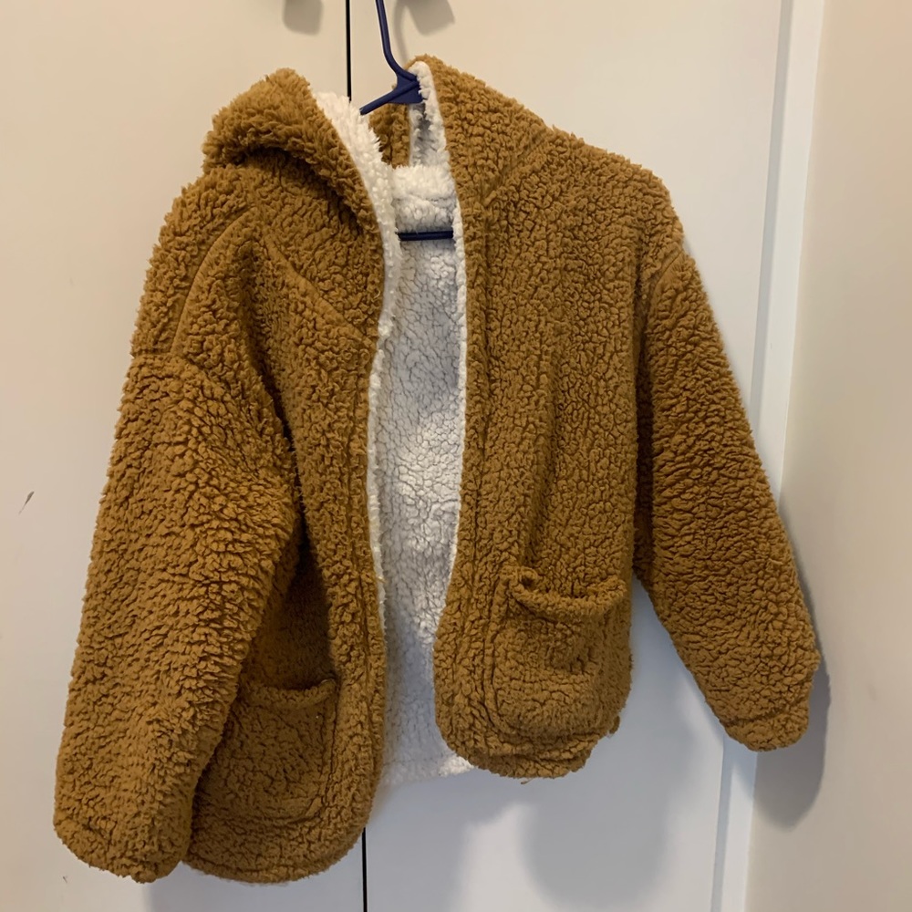 REVERSIBLE TEDDY JACKET W/HOOD